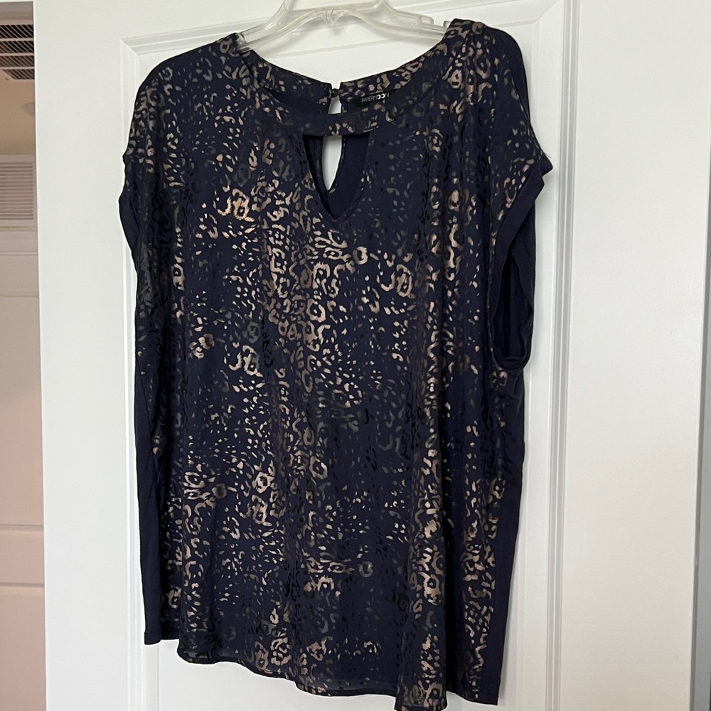 Papermoon Black Leopard Print Blouse